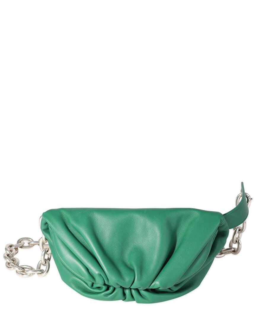 Bottega Veneta Green Nappa Belt Chain Pouch (authentic Pre-loved)