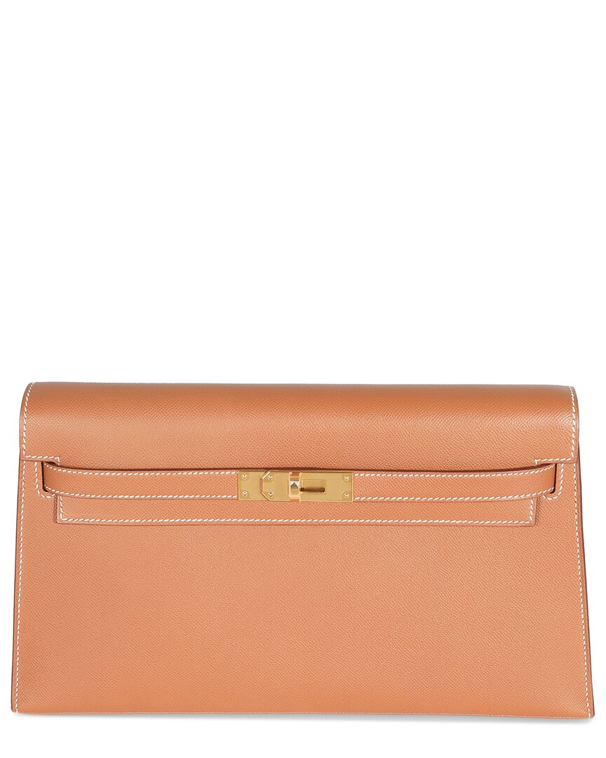 Pre-owned Hermes Hermès Brown Leather Madame Kelly Elan Ghw (authentic Pre-loved)