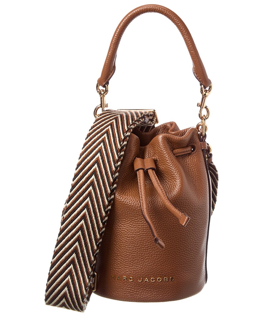 Marc Jacobs Leather Bucket Bag In Brown