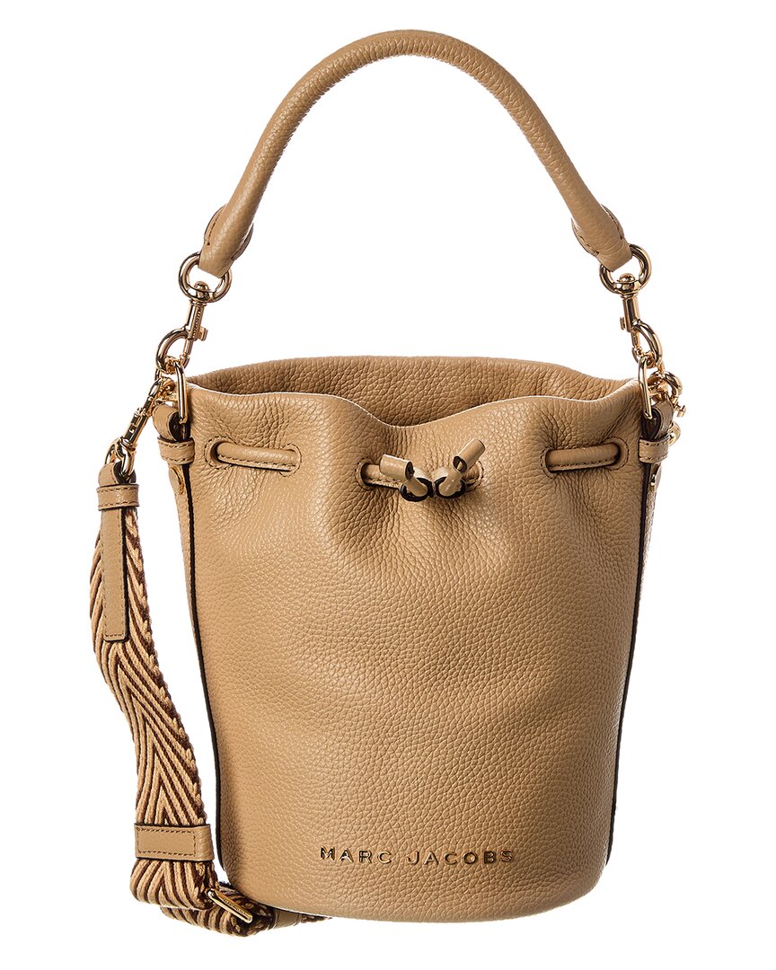 Marc Jacobs Leather Bucket Bag In Brown