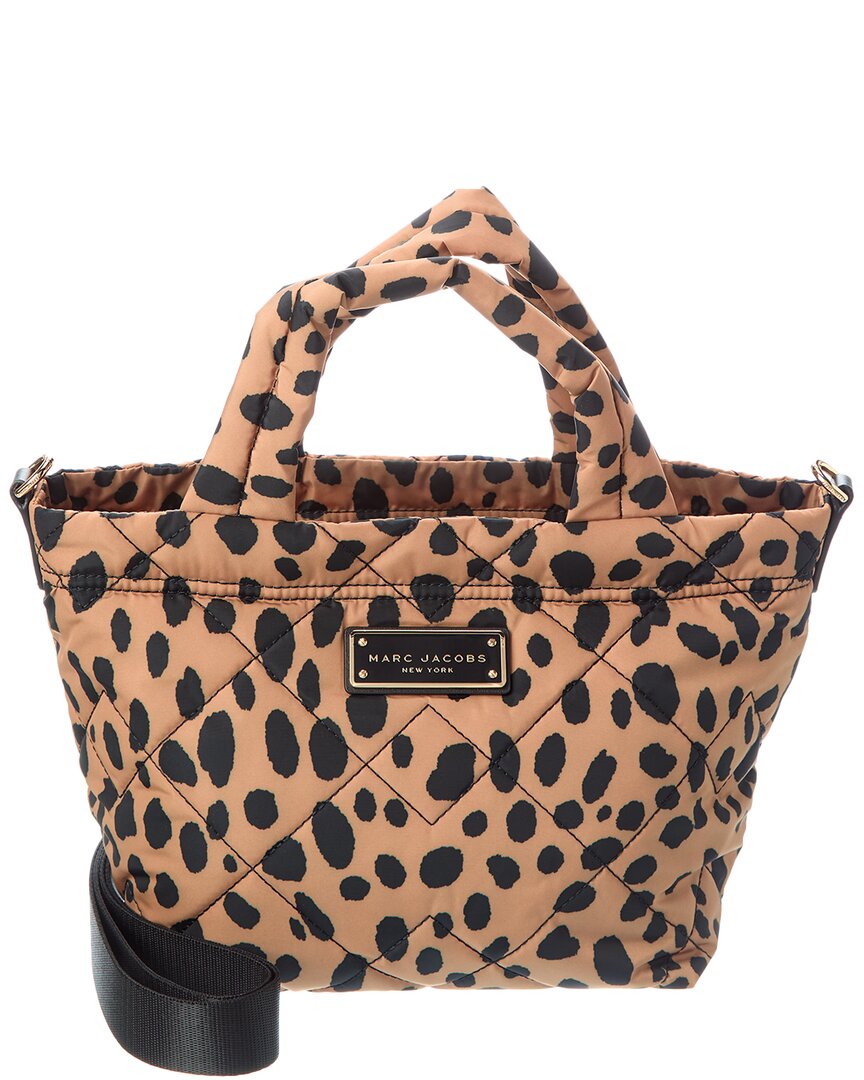 Marc Jacobs Mini Cheetah Quilted Tote In Black