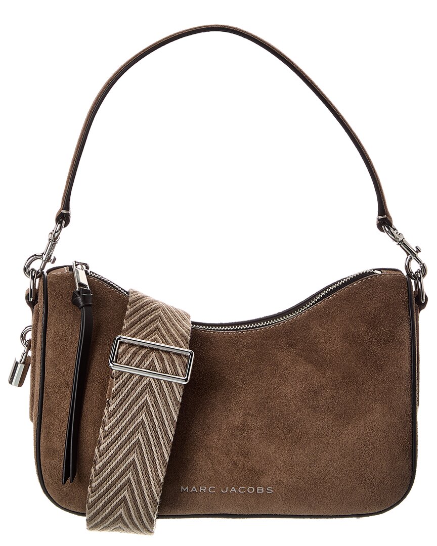 Marc Jacobs Suede Drifter Convertible Suede Shoulder Bag In Gray