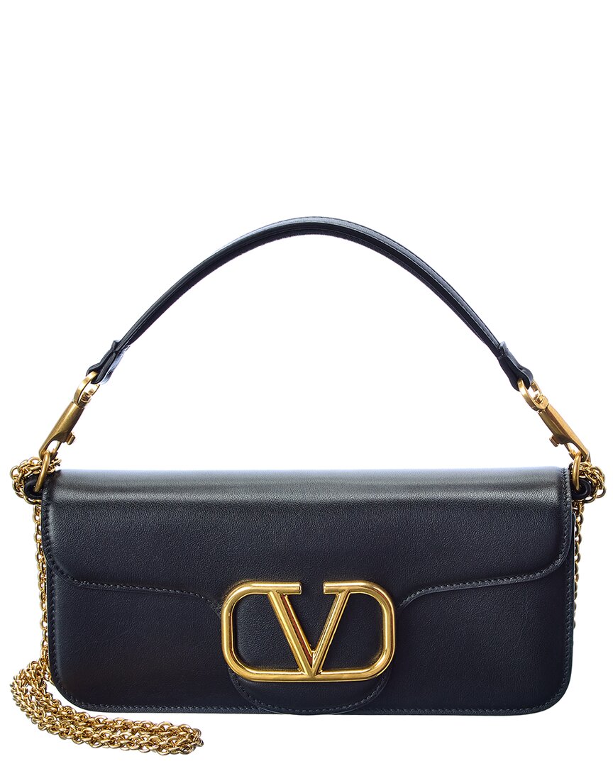 Valentino Garavani Valentino Vlogo Loco Leather Shoulder Bag