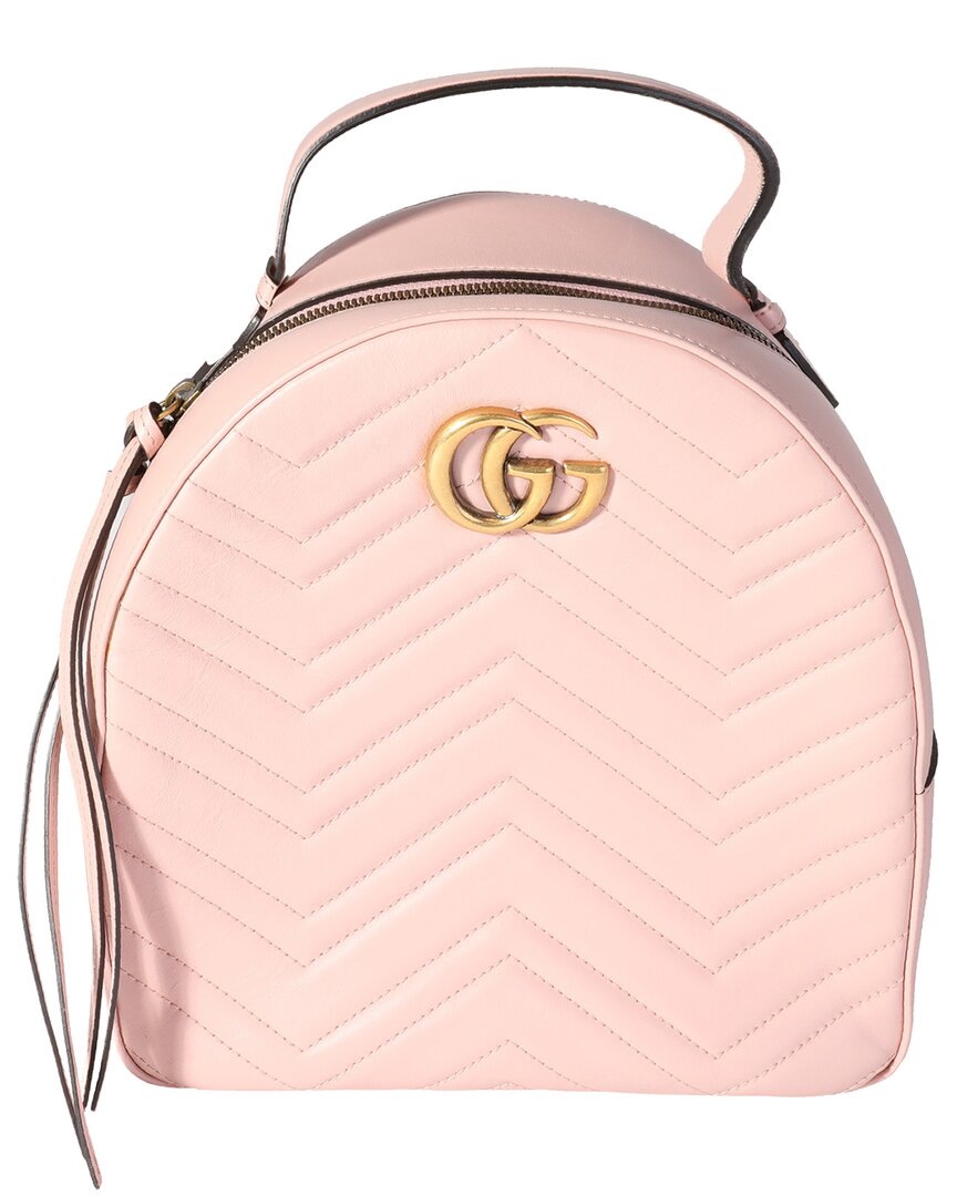Gucci Gg Marmont Matelassa Leather Backpack
