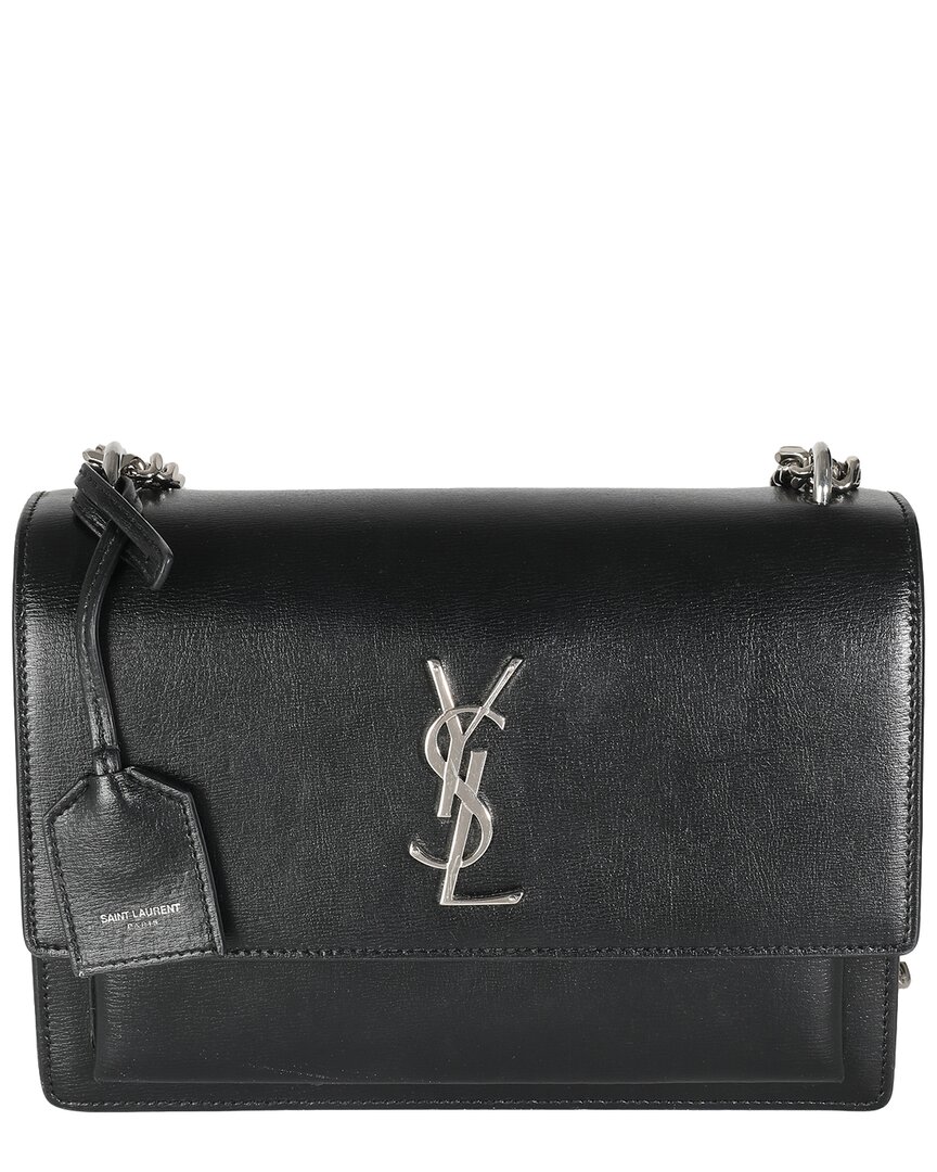 Saint Laurent Sunset Medium Monogram Leather Sho