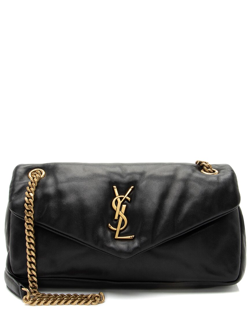 Saint Laurent Black Lambskin Calypso Small Shoulder Bag (authentic Pre-loved)