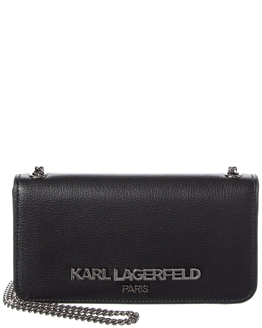 Karl Lagerfeld Lafayette Wallet On Chain In Black