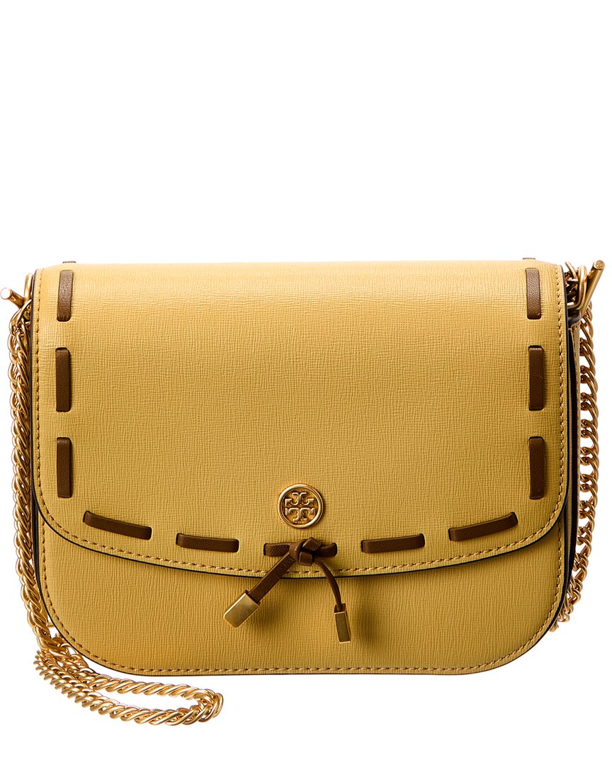 Tory Burch Robinson Pickstitch Convertible Leather Shoulder Bag In Yellow |  ModeSens