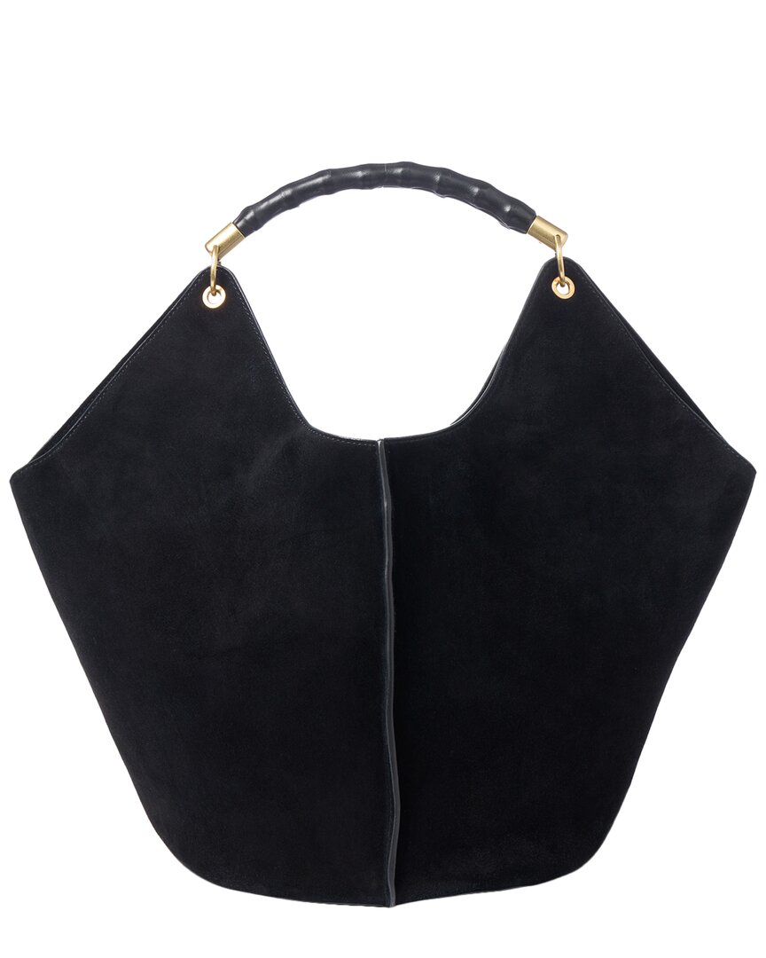 J.mclaughlin Sanne Suede Handbag In Black