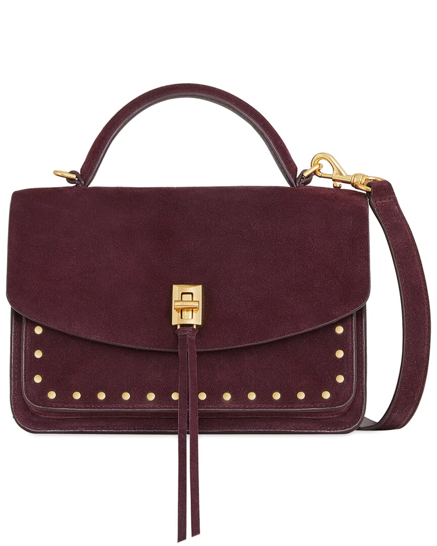 Rebecca Minkoff Darren Small Leather Messenger Bag In Red