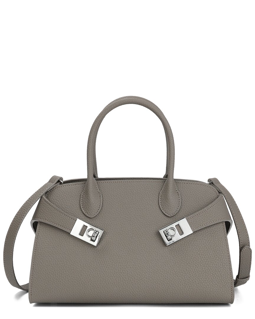 Tiffany & Fred Paris Smooth Leather Satchel In Brown