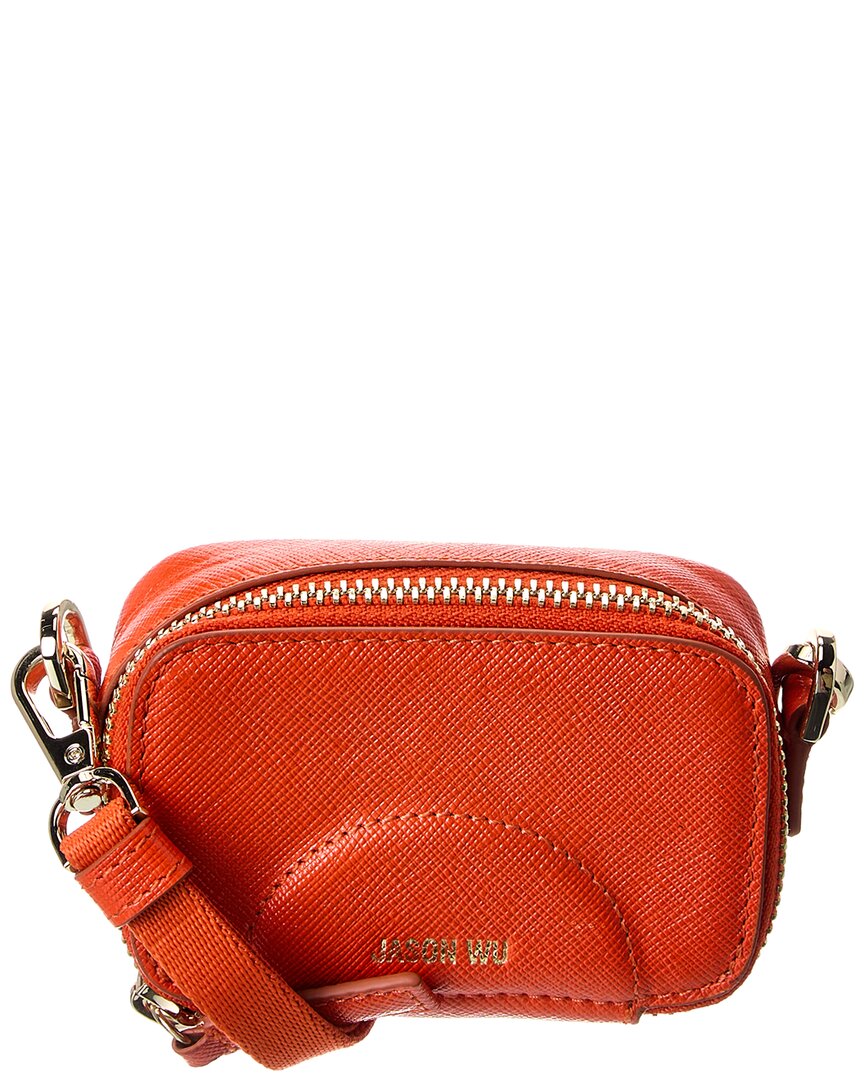 Jason Wu Leather Crossbody In Orange