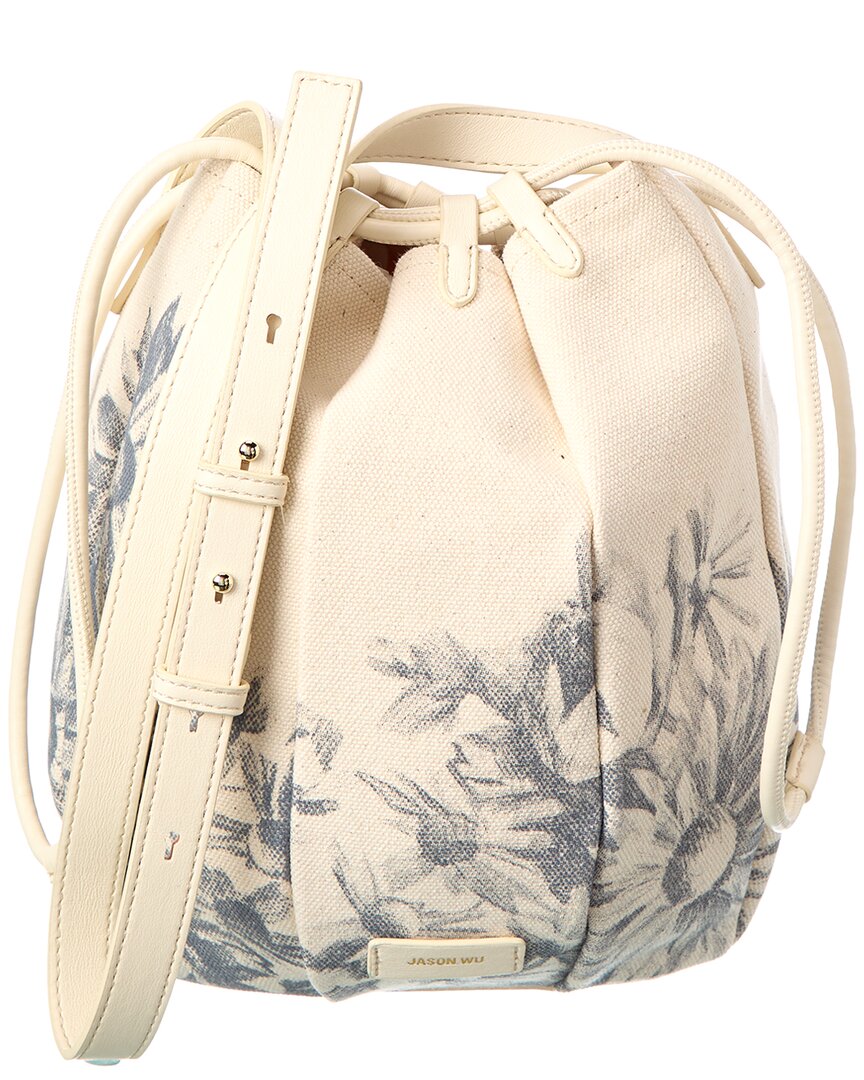 Jason Wu Canvas Bucket Bag In White