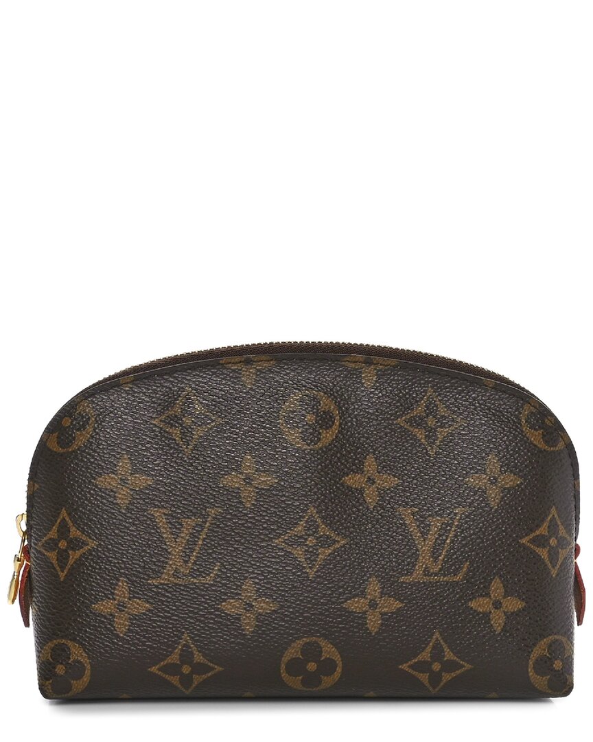 Pre-owned Louis Vuitton Brown Monogram Coated Canvas Cosmetic Pouch Gm (authentic Pre-loved)