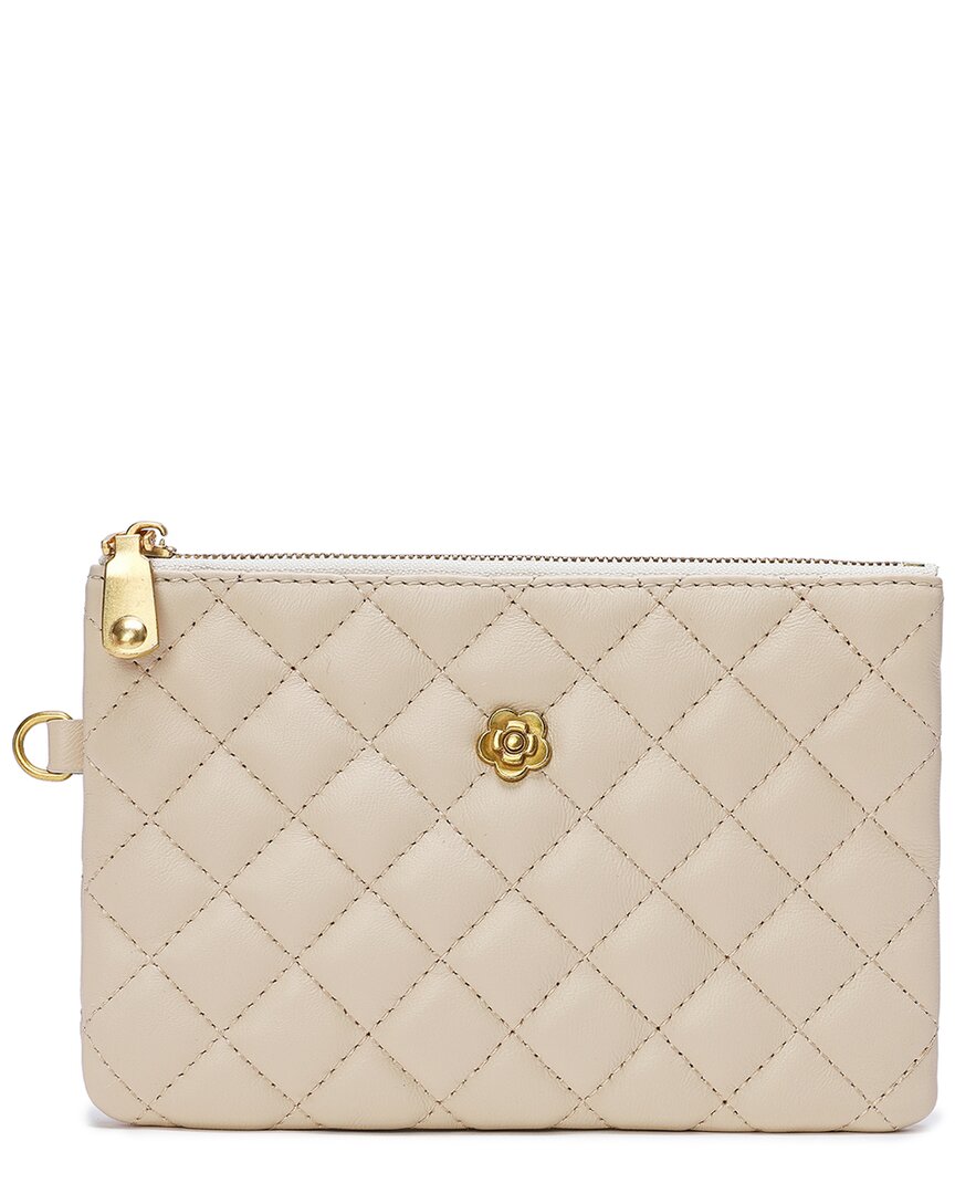 Tiffany & Fred Paris Quilted Leather Pouch