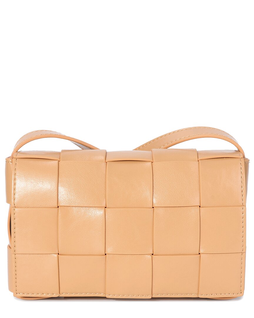 Tiffany & Fred Paris Woven Leather Small Crossbody