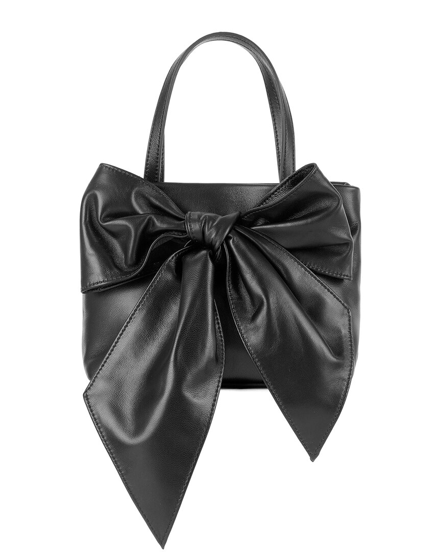 Tiffany & Fred Paris Bow Leather Satchel