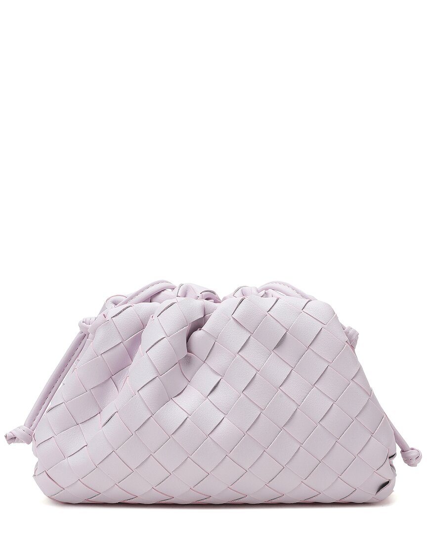 Tiffany & Fred Paris Woven Leather Crossbody Pouch
