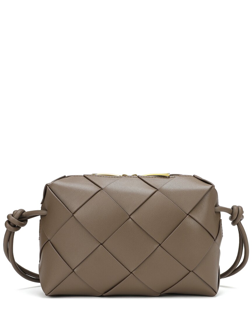 Tiffany & Fred Paris Quilted Smooth Leather Messenger Bag