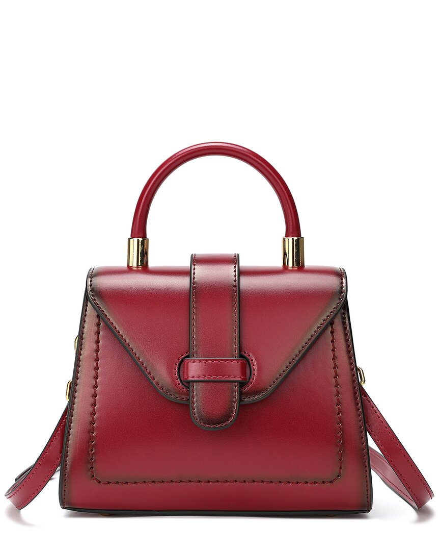 Tiffany & Fred Paris Smooth Degraded Leather Top Handle Satchel