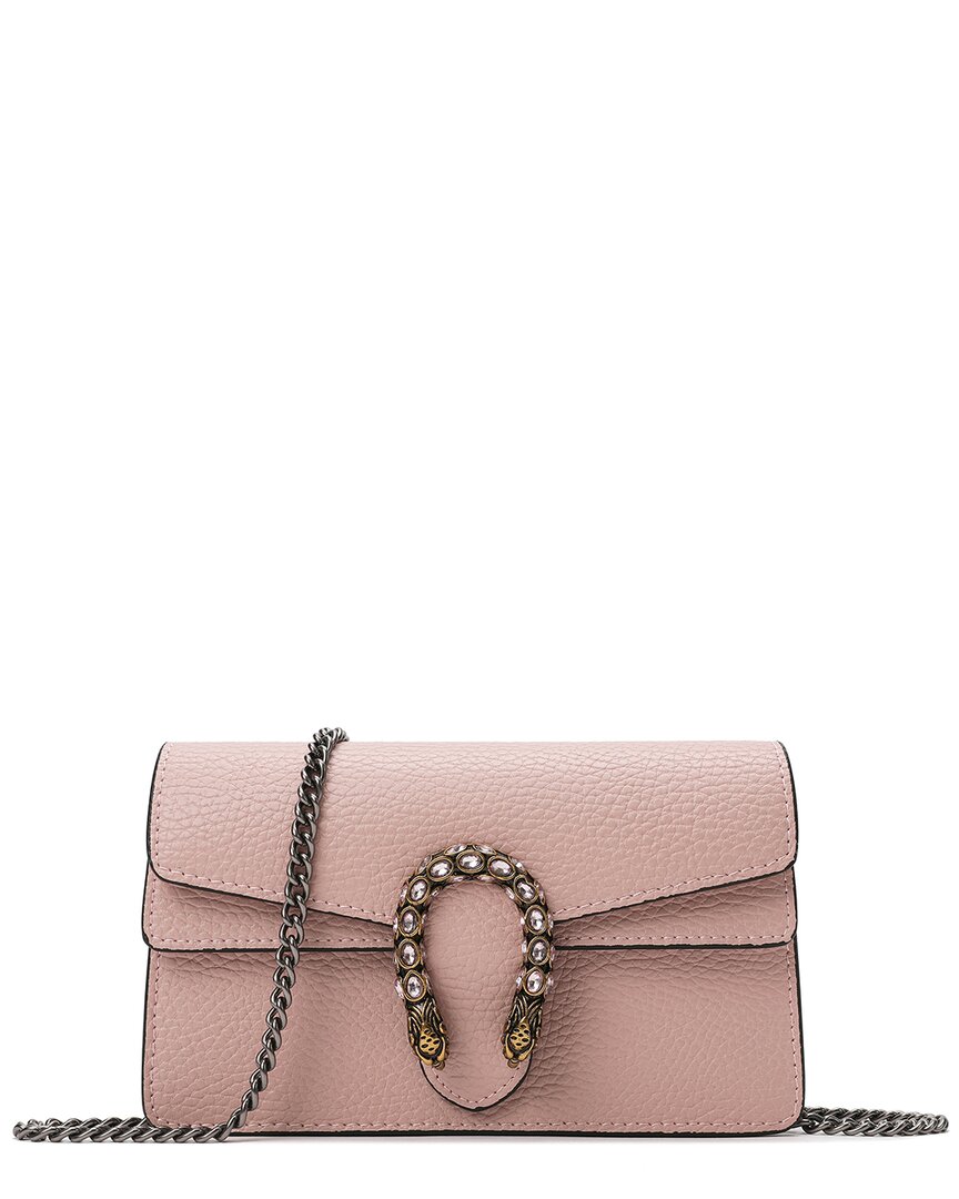 Tiffany & Fred Paris Crystal Dragon Small Leather Crossbody