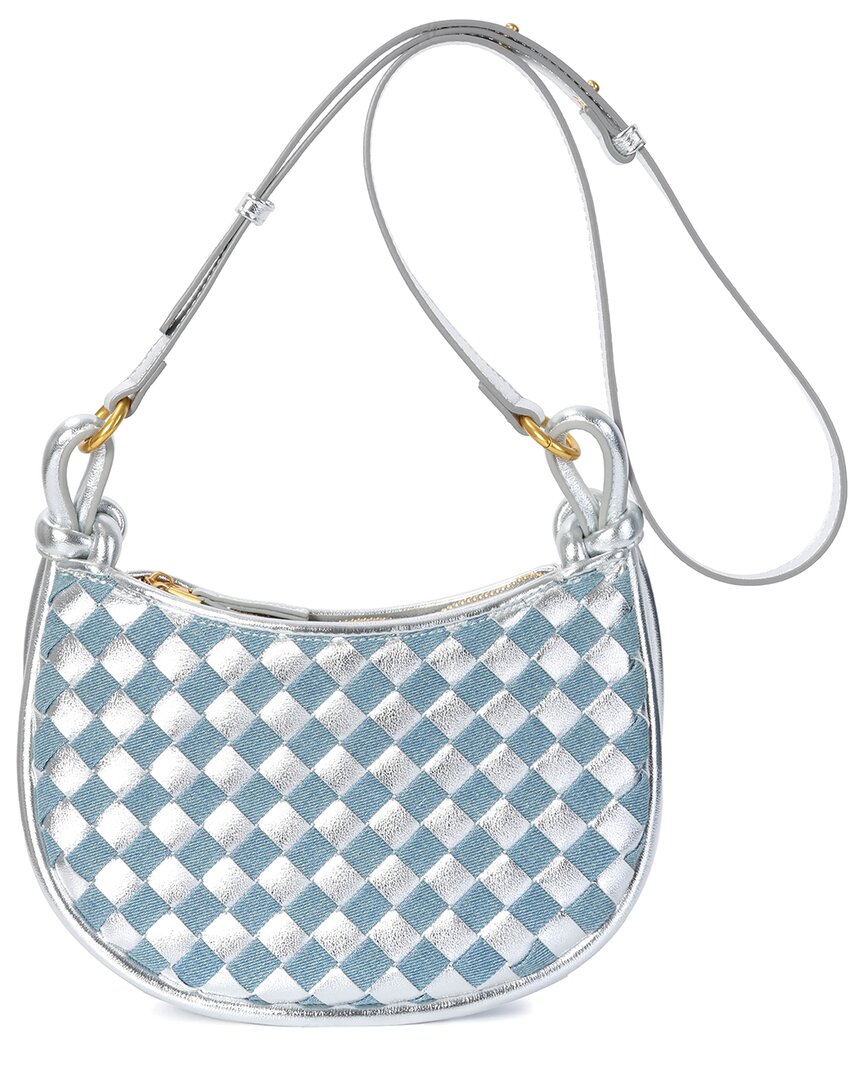 Tiffany & Fred Paris Hand-woven Leather Clutch