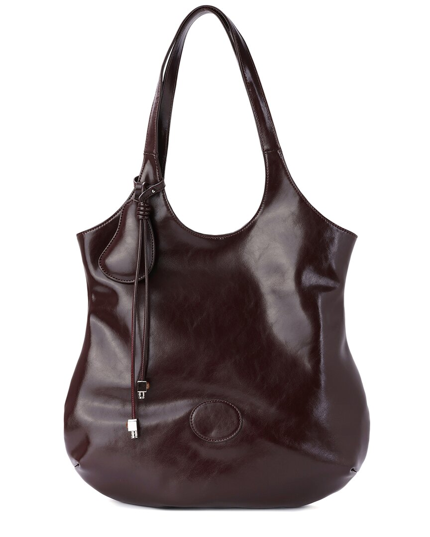 Tiffany & Fred Paris Shiny Leather Tote
