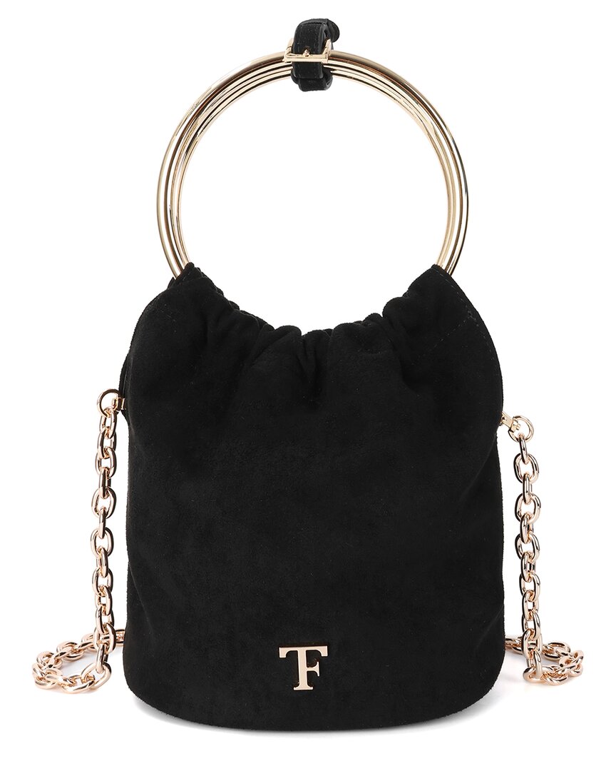 Tiffany & Fred Paris Circular Suede Top-handle Crossbody