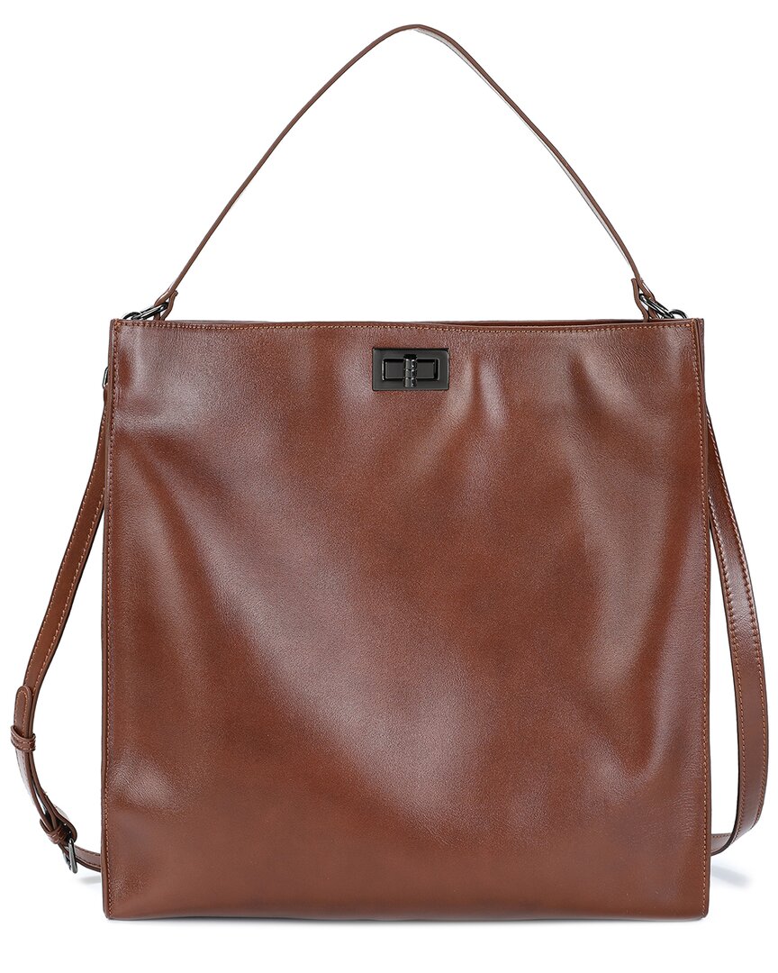 Tiffany & Fred Paris Shiny Leather Tote