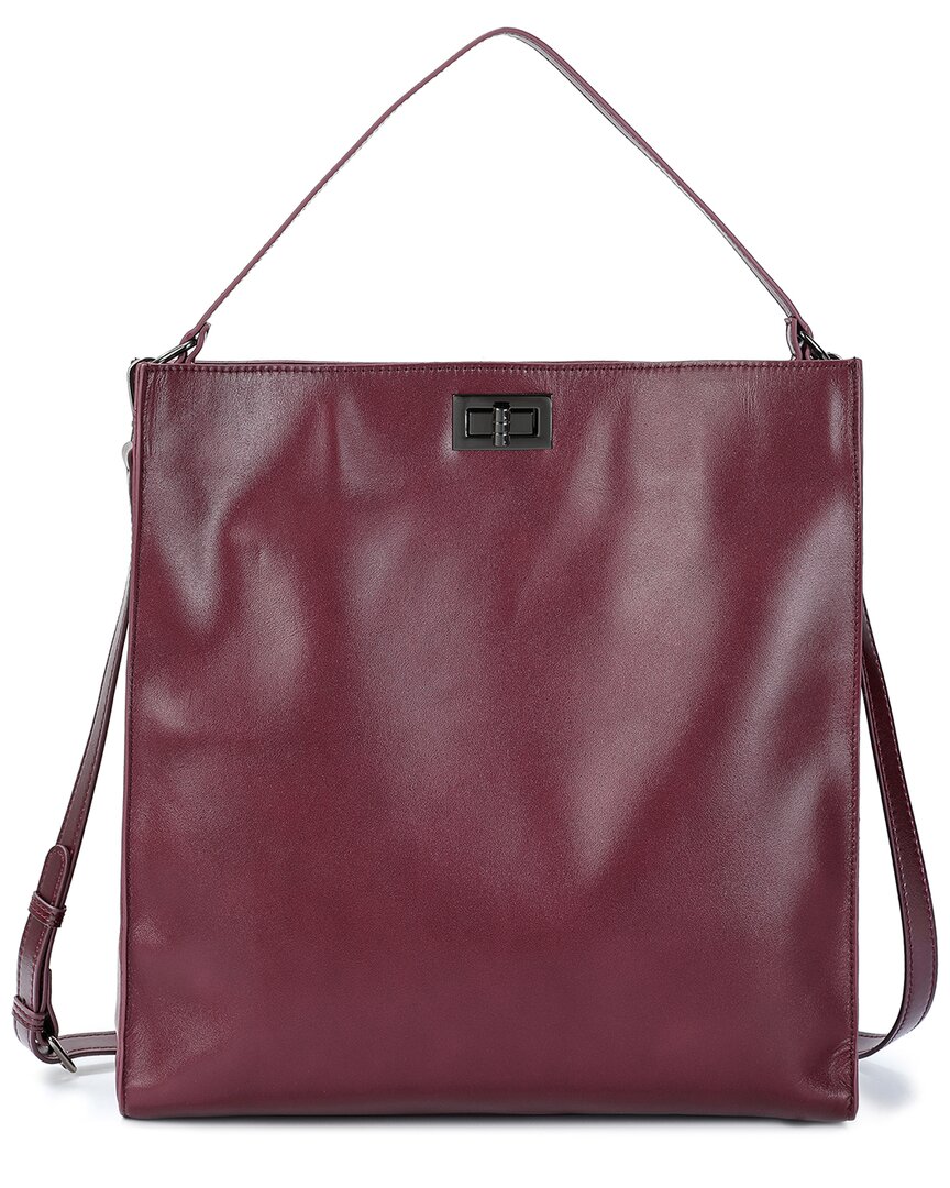 Tiffany & Fred Paris Shiny Leather Tote