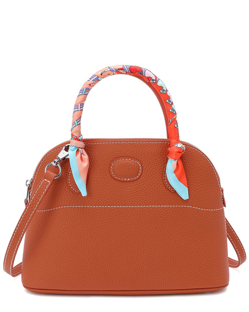 Tiffany & Fred Paris Top-grain Leather Satchel