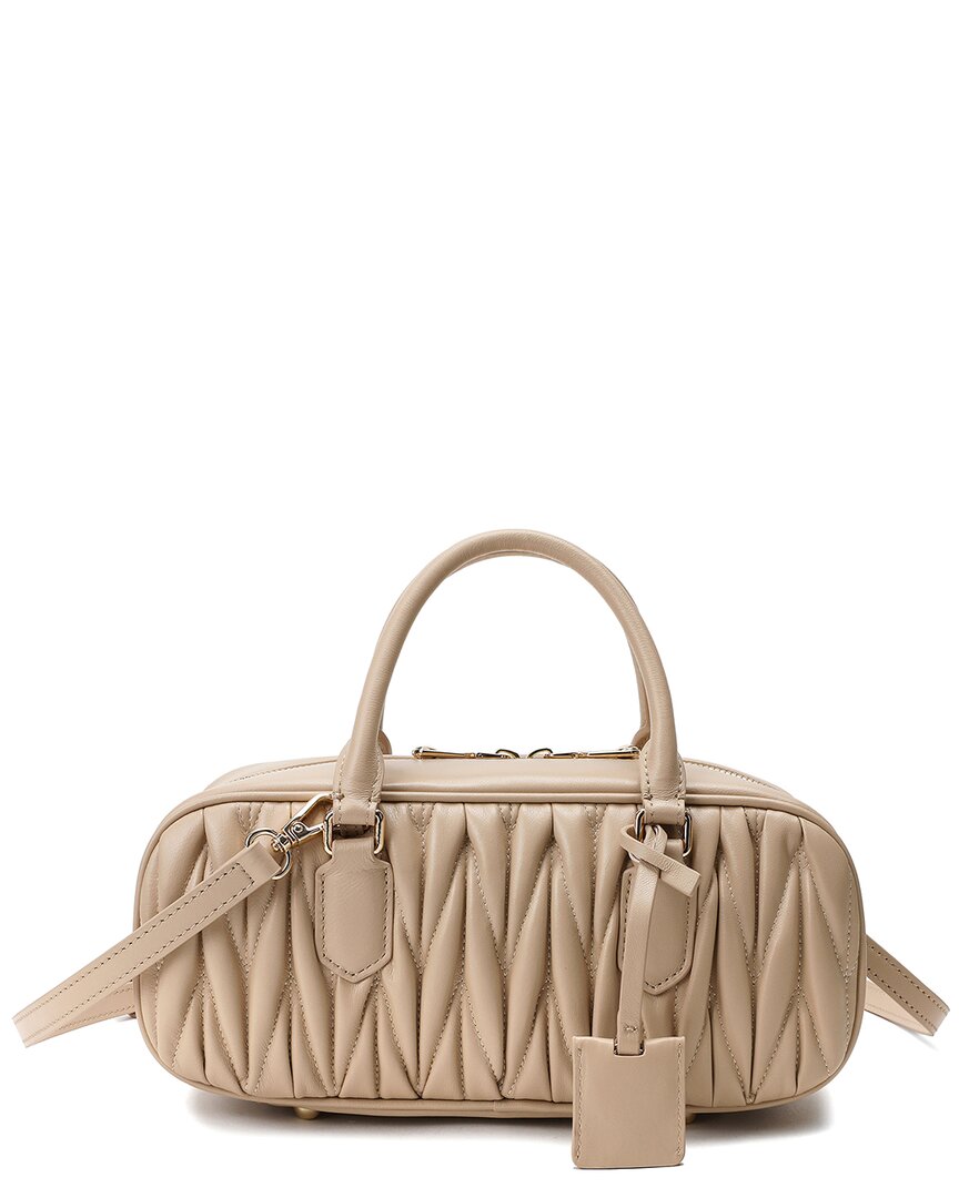 Tiffany & Fred Paris Quilted Leather Satchel