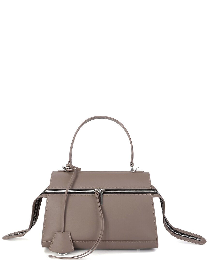 Tiffany & Fred Paris Elegant Leather Top-handle Satchel