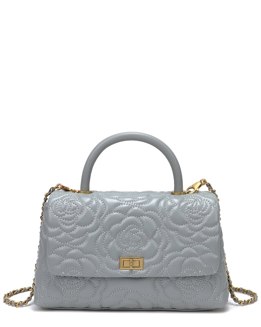 Tiffany & Fred Paris Quilted Large Leather Satchel