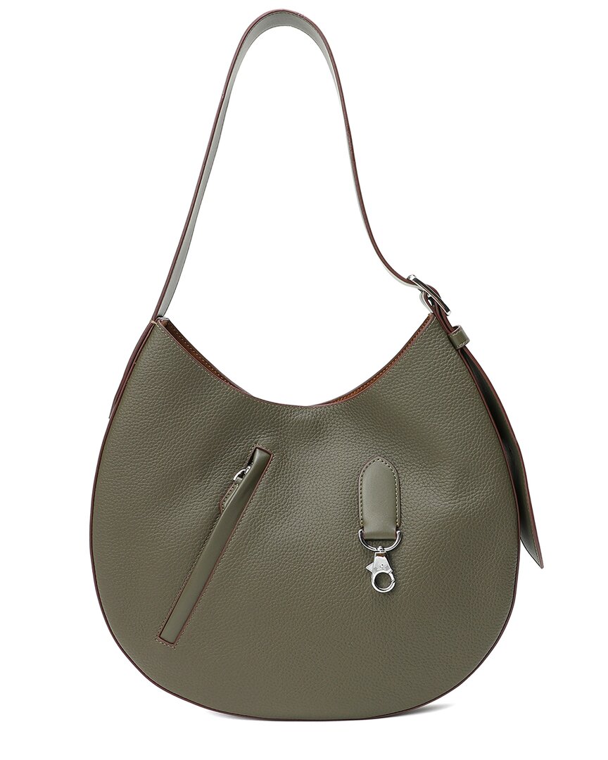 Tiffany & Fred Paris Top-grain Leather Hobo Bag