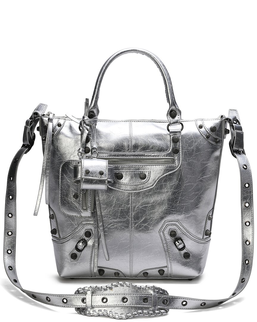 Tiffany & Fred Paris Cracked Leather Tote
