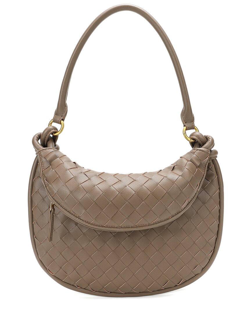 Tiffany & Fred Paris Woven Leather Shoulder Bag