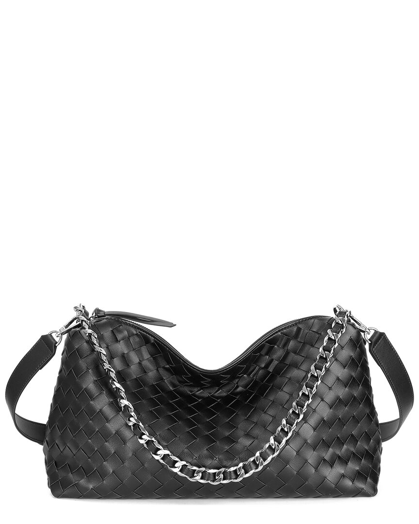 Tiffany & Fred Paris Hand-woven Leather Large Tote