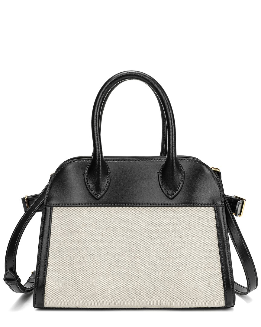 Tiffany & Fred Paris Canvas & Leather Satchel