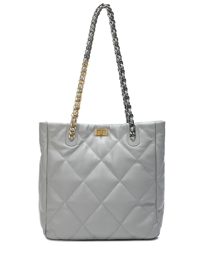 Tiffany & Fred Paris Quilted Leather Tote