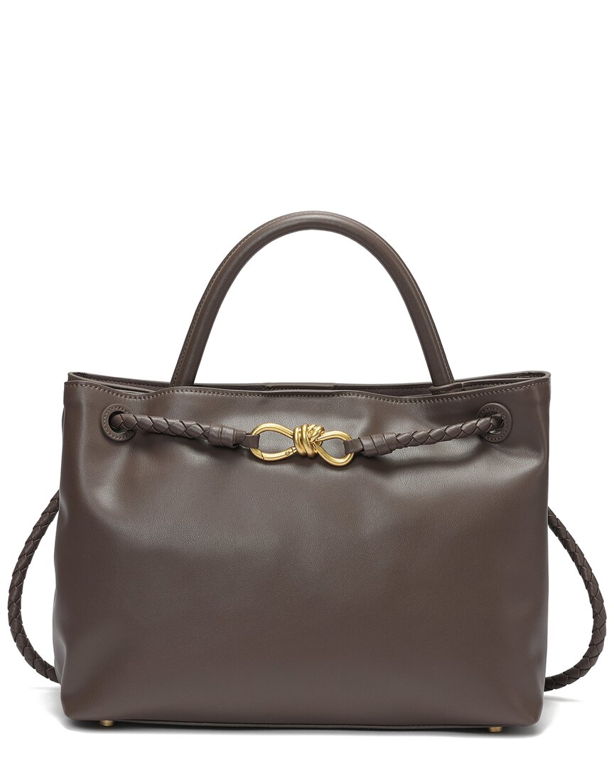Tiffany & Fred Paris Large Smooth Leather Tote