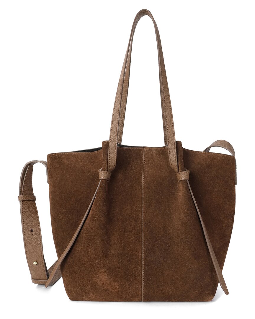 Tiffany & Fred Paris Lambskin Suede Tote