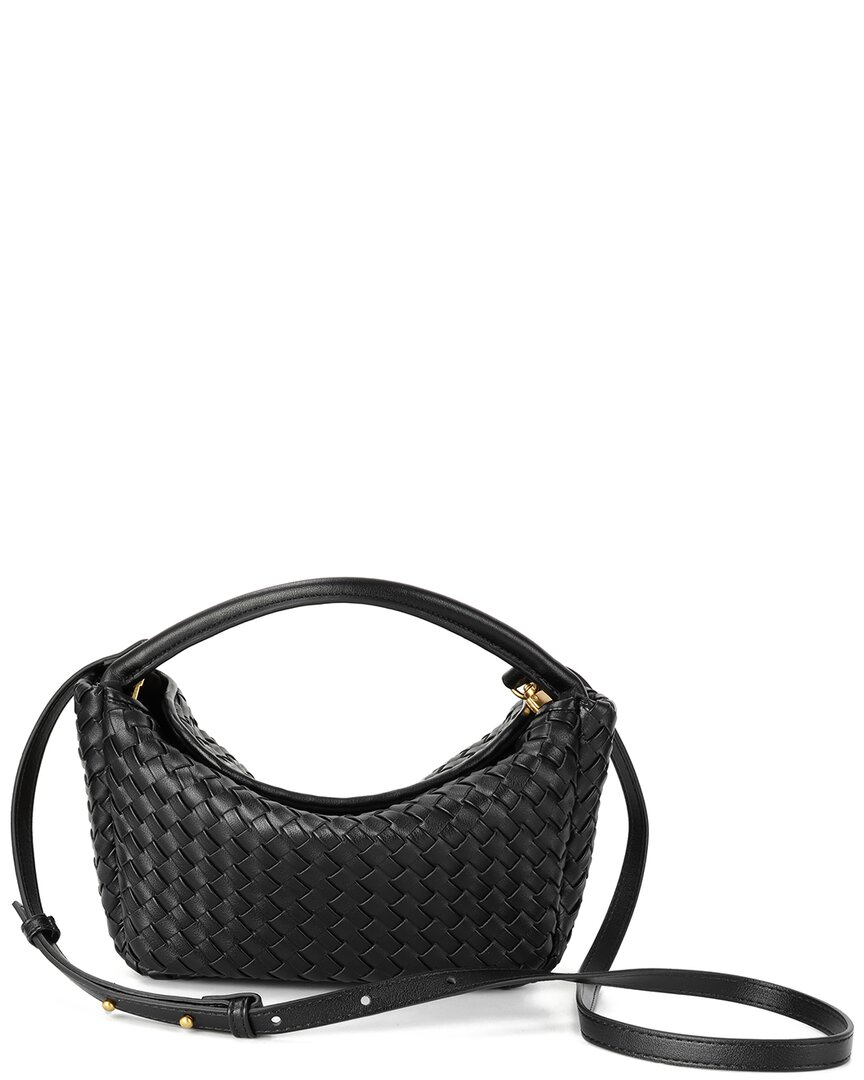 Tiffany & Fred Paris Hand-woven Leather Crossbody