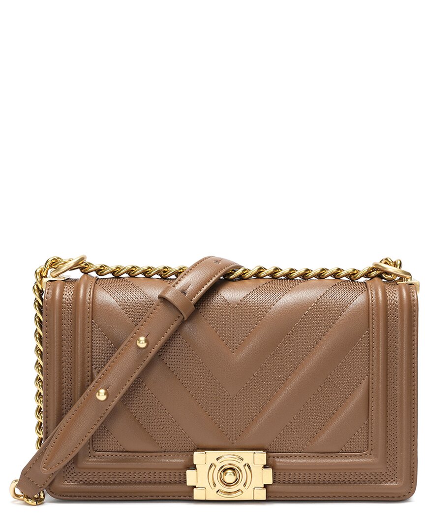 Tiffany & Fred Paris Quilted Leather Messenger Bag