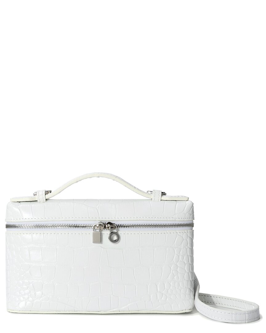Tiffany & Fred Paris Timeless Croc-embossed Leather Crossbody