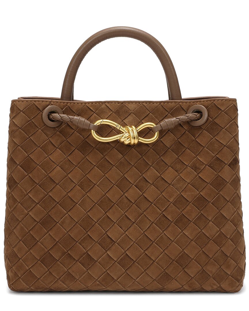 Tiffany & Fred Paris Hand-woven Suede Bag