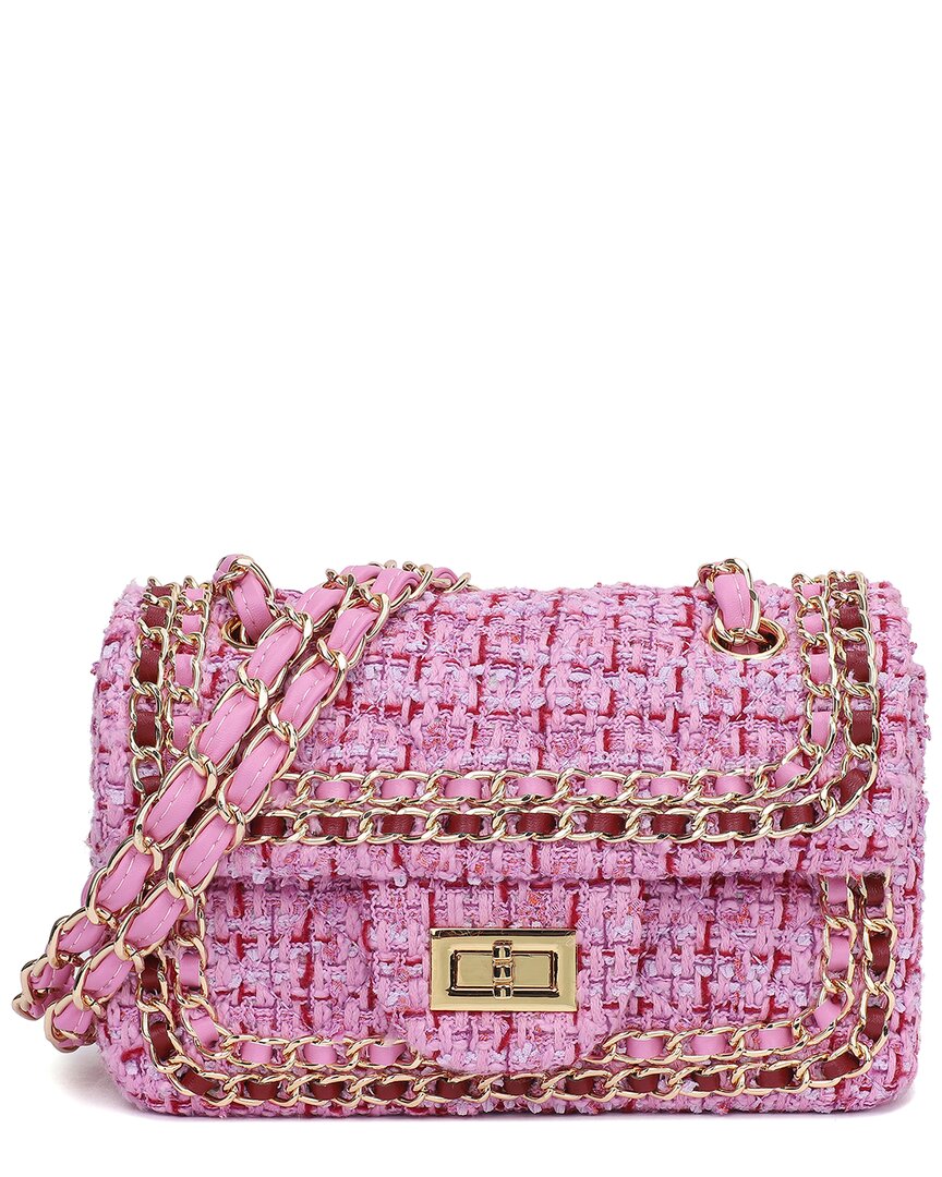 Tiffany & Fred Paris Wool & Leather Crossbody