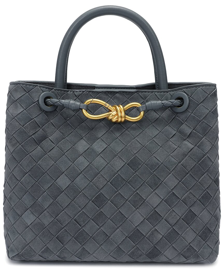 Tiffany & Fred Paris Hand-woven Suede Bag