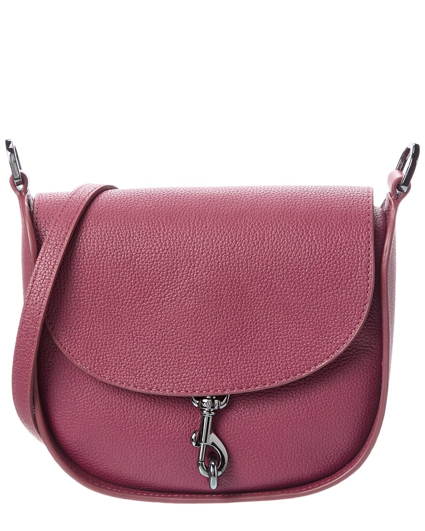 Botkier Trigger Leather Saddle Bag In Red