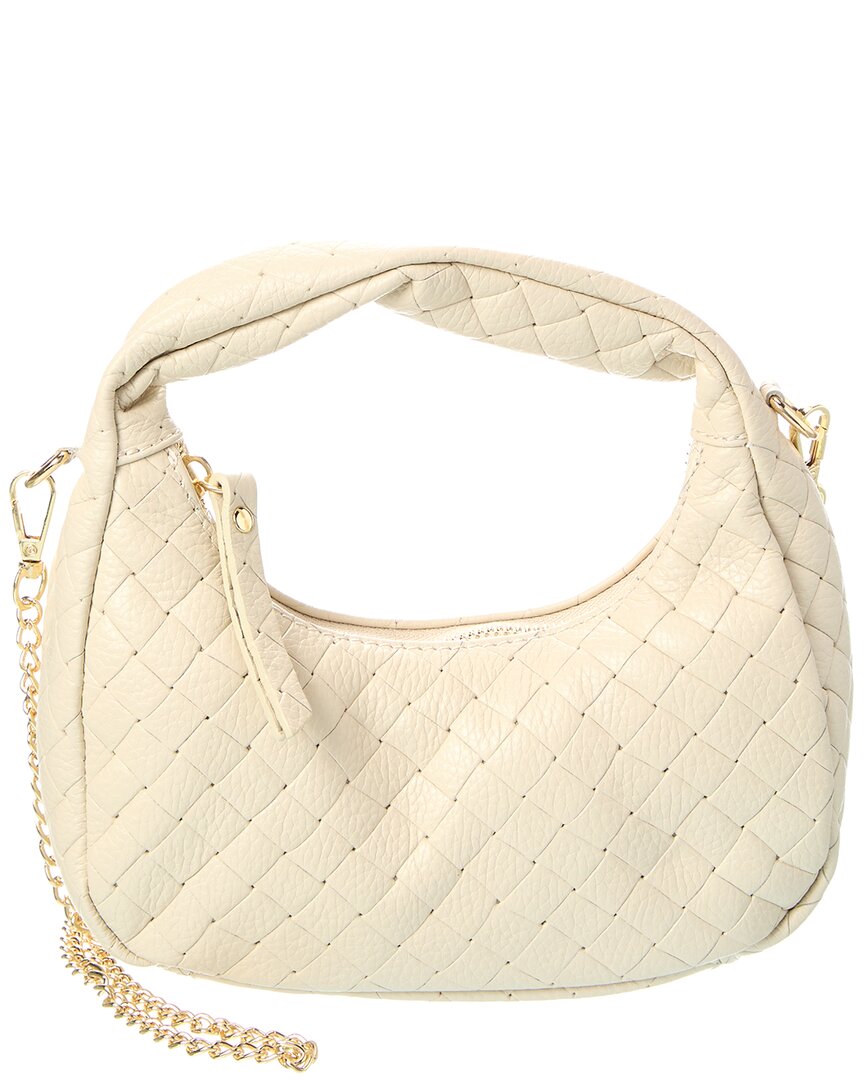 Persaman New York Rowyn16 Leather Shoulder Bag In Neutral